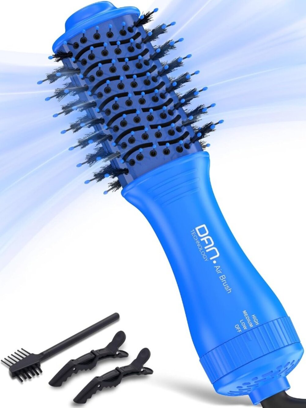 Mini Travel Hot Air Brush for Short to Medium Hair - 2 Inch Oval, 3 Heat